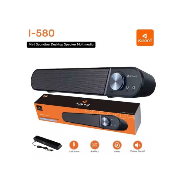 Kisonli I-580 Plus USB Soundbar With Headset