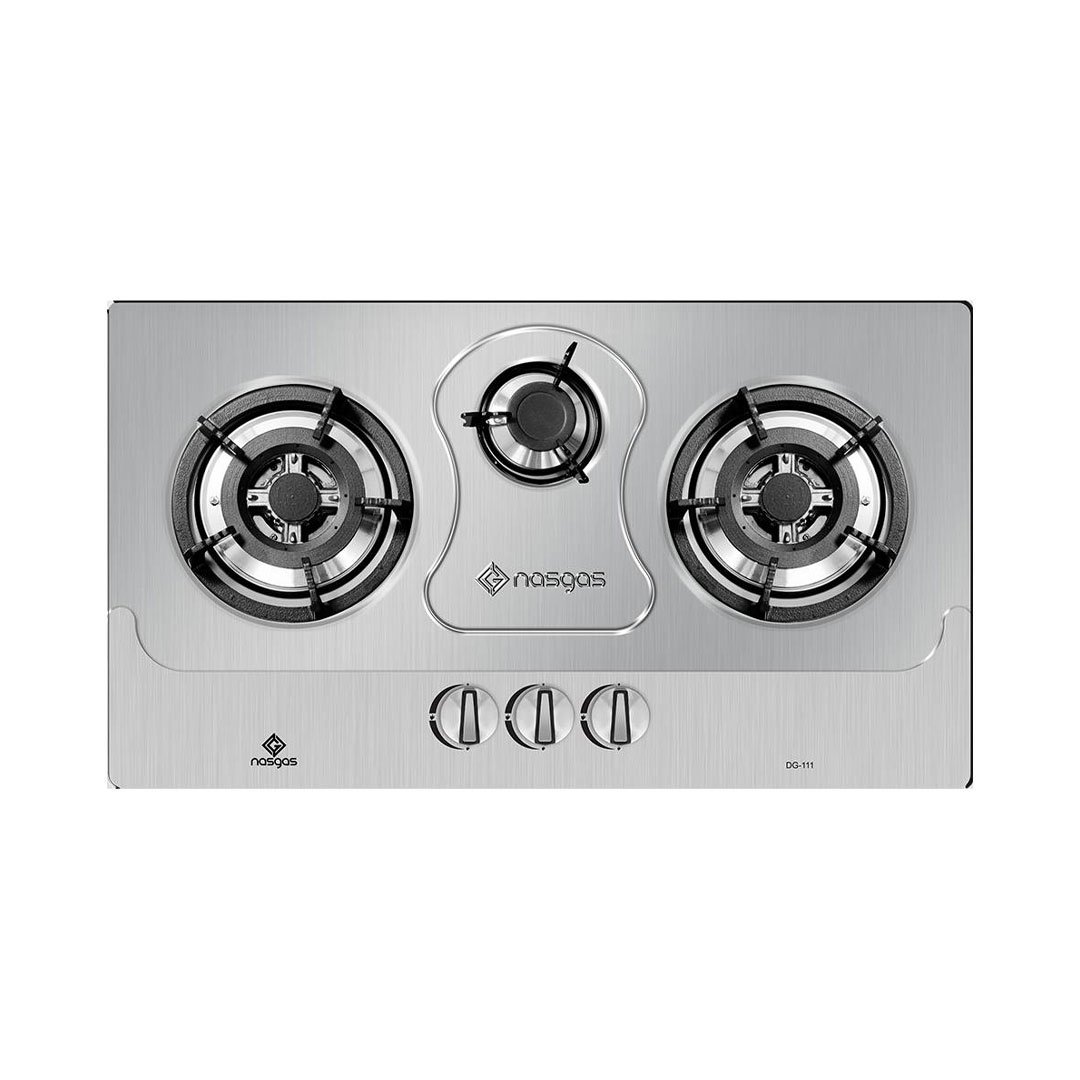 Nasgas DG-111 REG 3 Burners Stainless Steel Built-in Hob