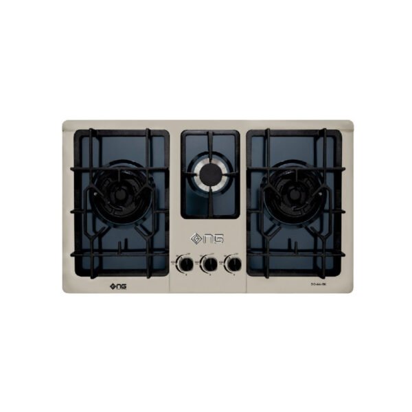 Nasgas DG-444 BK 3 Burners Stainless Steel Built-in Hob