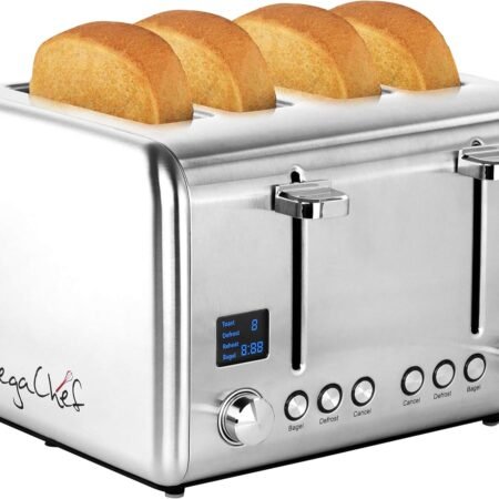 Mega Pool Slice Toaster Steel WMTOA 15SS4S